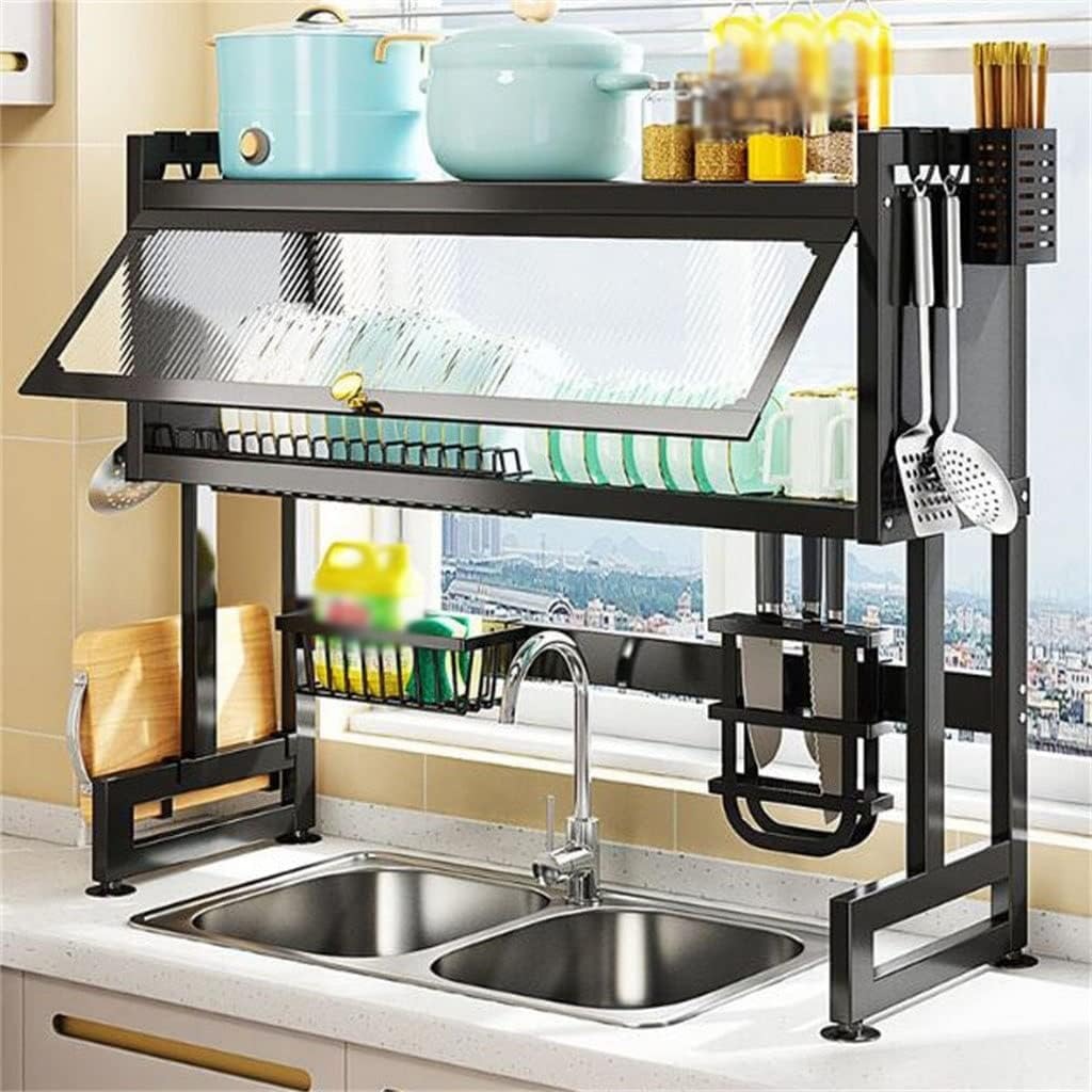 Under Sink Storage Solution - Kitchen Sink Shelf with Cabinet Door AED 109