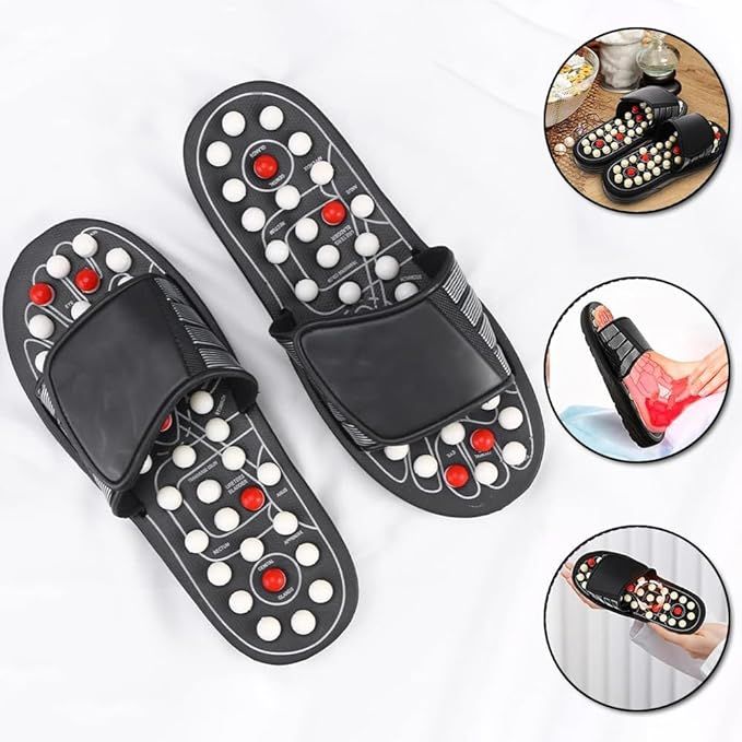 Massage Slippers - Rotating Acupressure Foot Massager