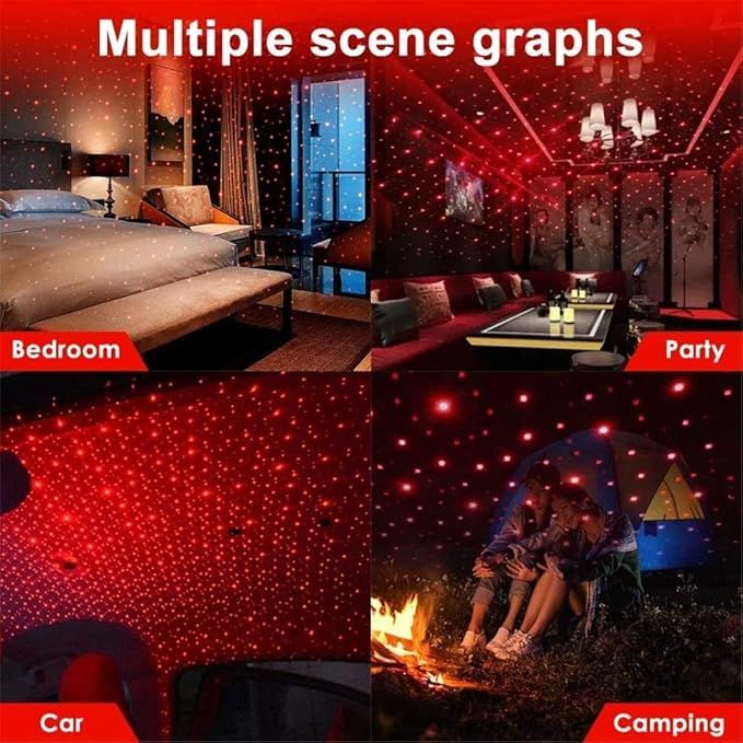 USB Roof Star Projector Lights With 3 Modes